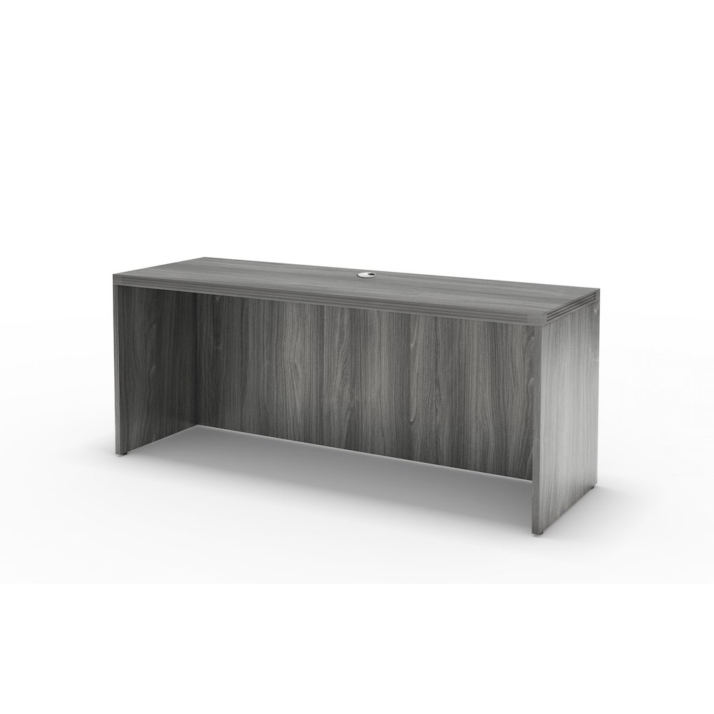 72" Credenza, Gray Steel. Picture 1