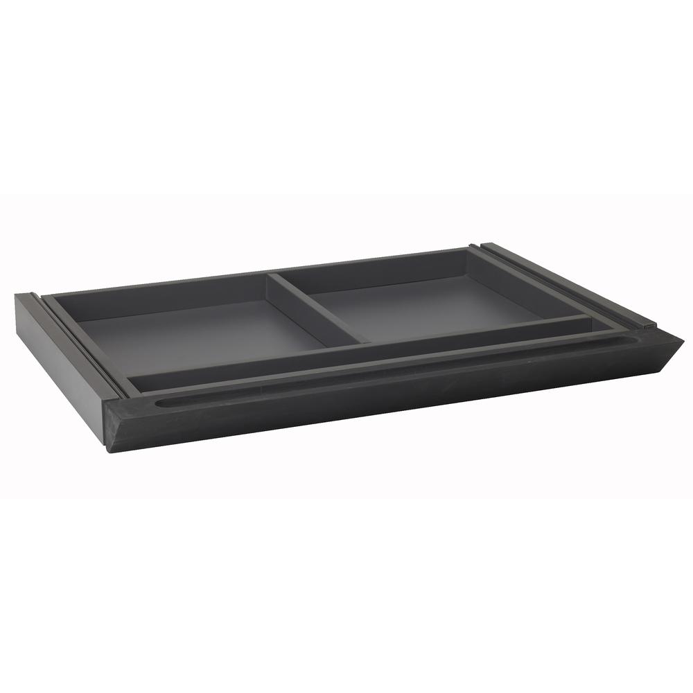 Center Desk Drawer - Black. Picture 1