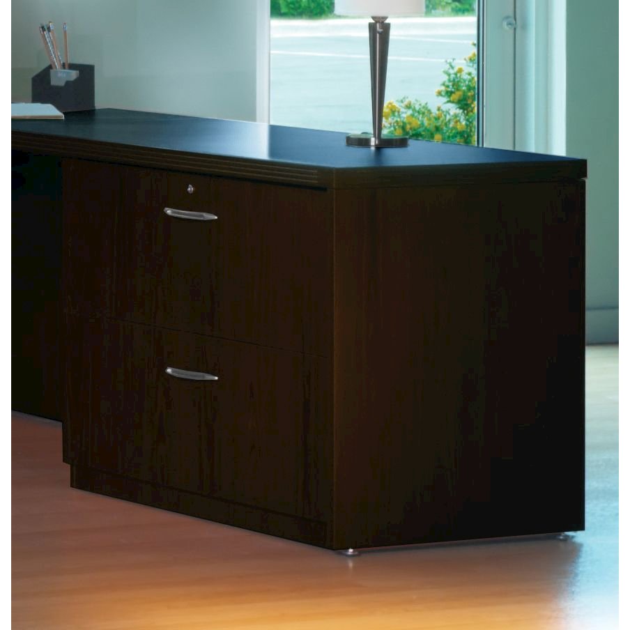 36" Credenza Lateral File, Mocha. Picture 1