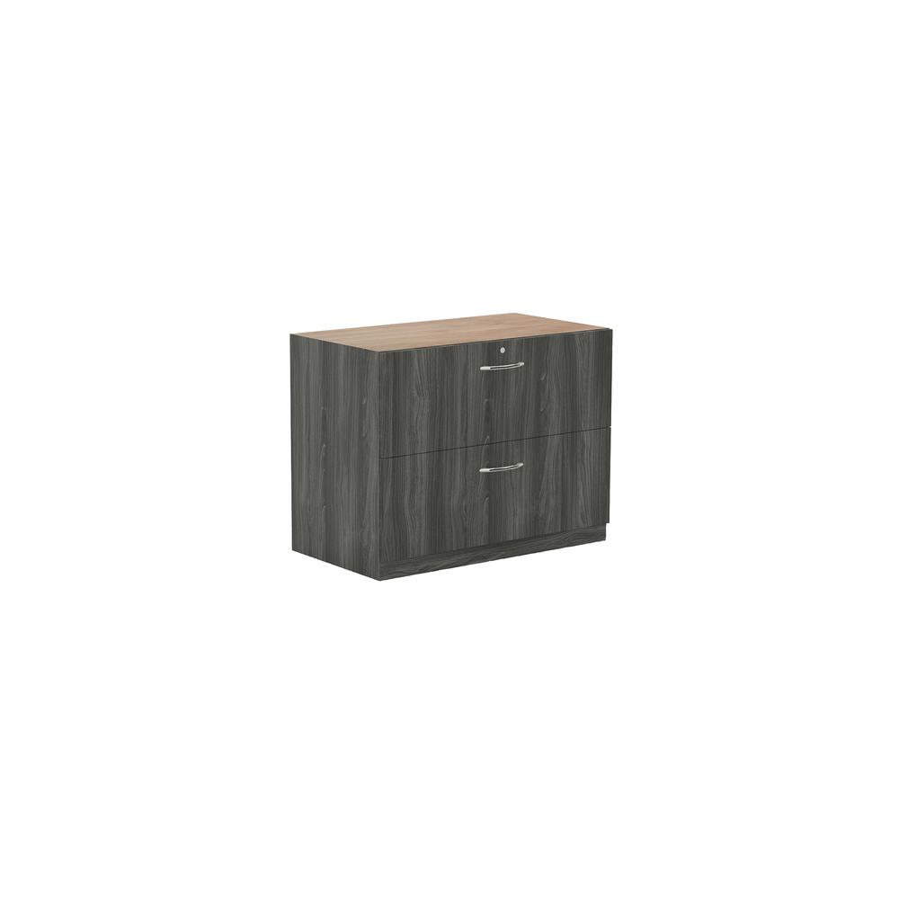 36" Credenza Lateral File, Gray Steel. Picture 2