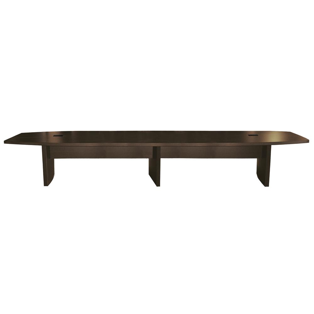 18' Conference Table, Boat Surface, Mocha. Picture 2