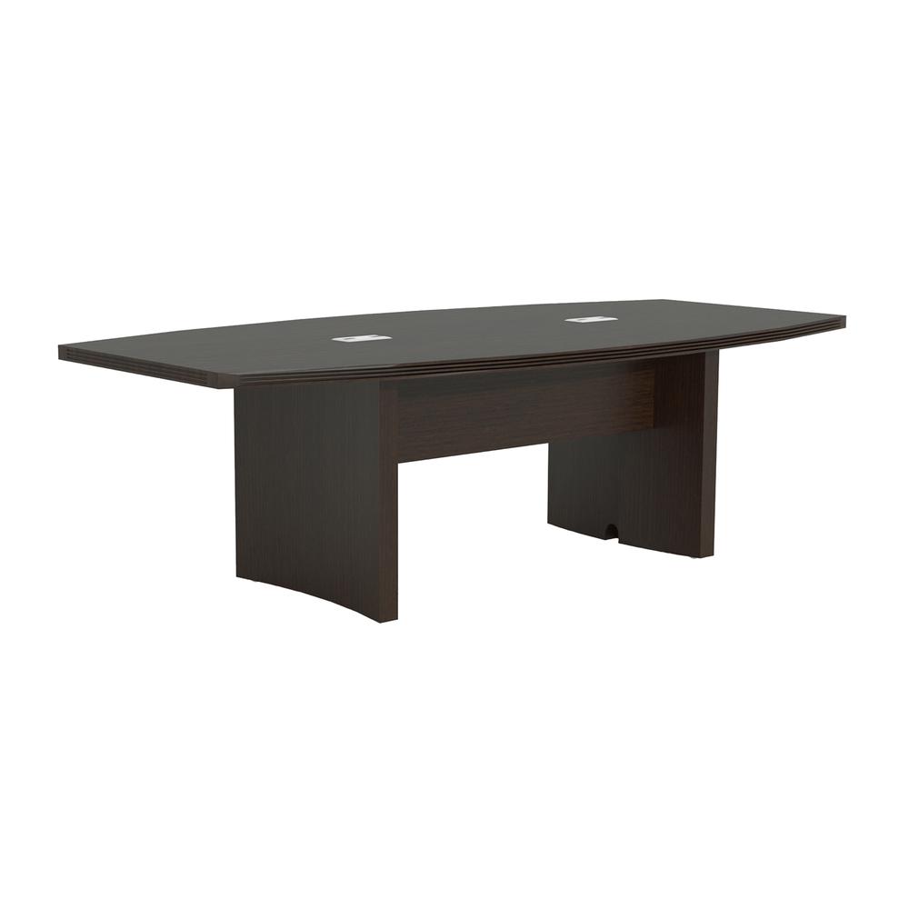 8' Conference Table, Boat Surface, Mocha. Picture 4