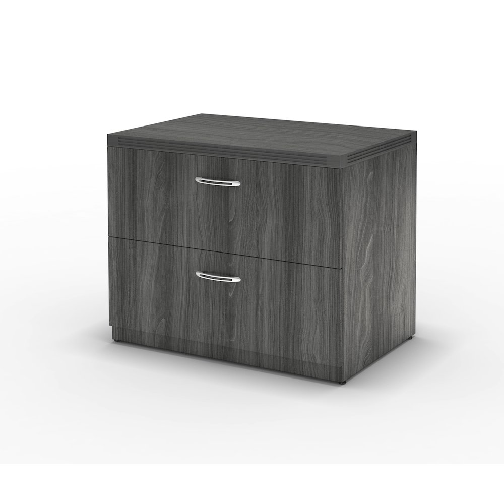36" Freestanding Lateral File, Gray Steel. Picture 1