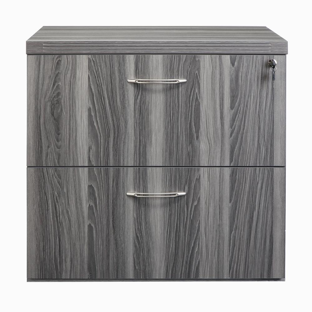36" Freestanding Lateral File, Gray Steel. Picture 4