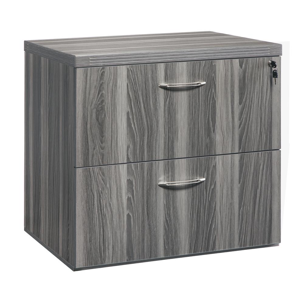 36" Freestanding Lateral File, Gray Steel. Picture 2
