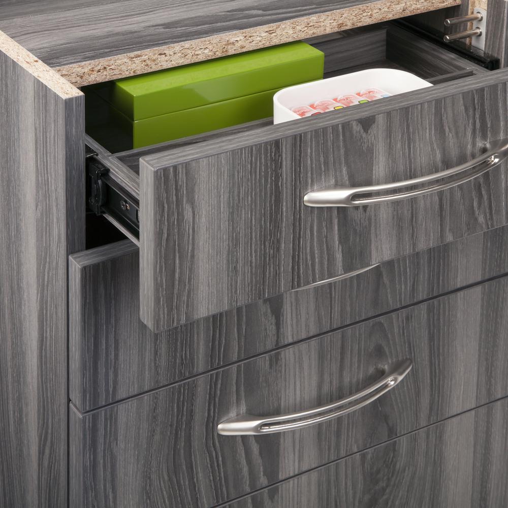 Credenza PBBF Ped, Gray Steel. Picture 4