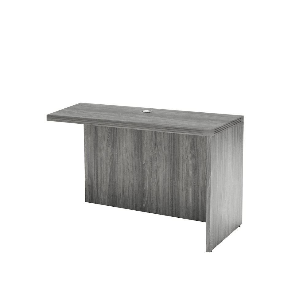 Return 42"W x 24"D, Gray Steel. Picture 1