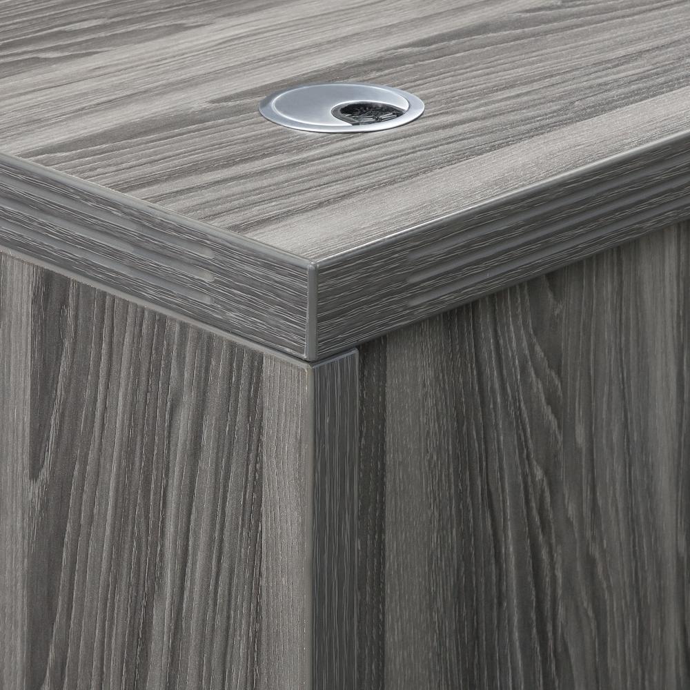 60" Rectangular Desk, Gray Steel. Picture 4