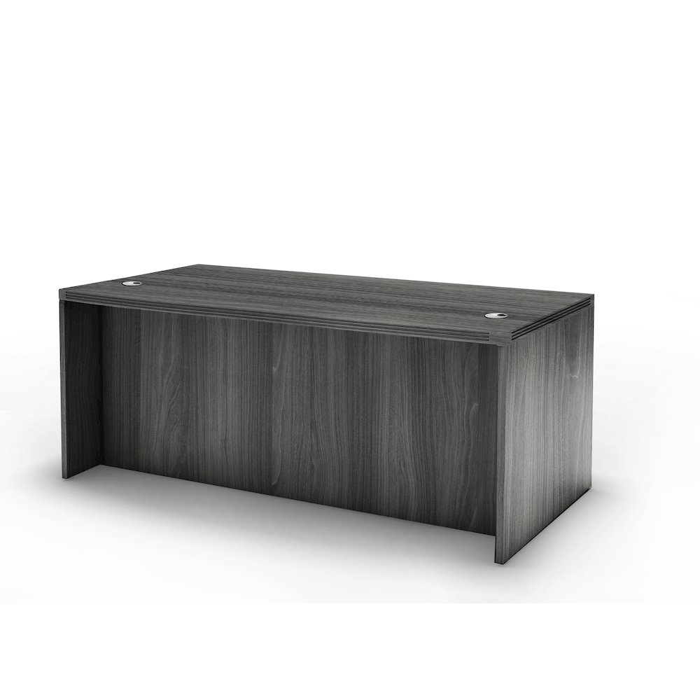 60" Rectangular Desk, Gray Steel. Picture 1