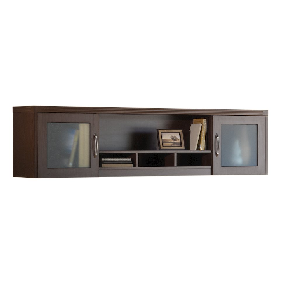Wall Mount Hutch 72"W, Mocha. Picture 1