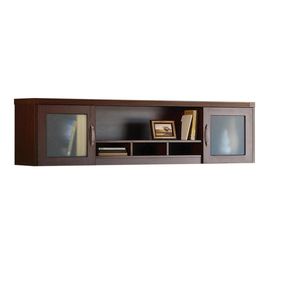 Wall Mount Hutch 72"W, Mocha. Picture 2