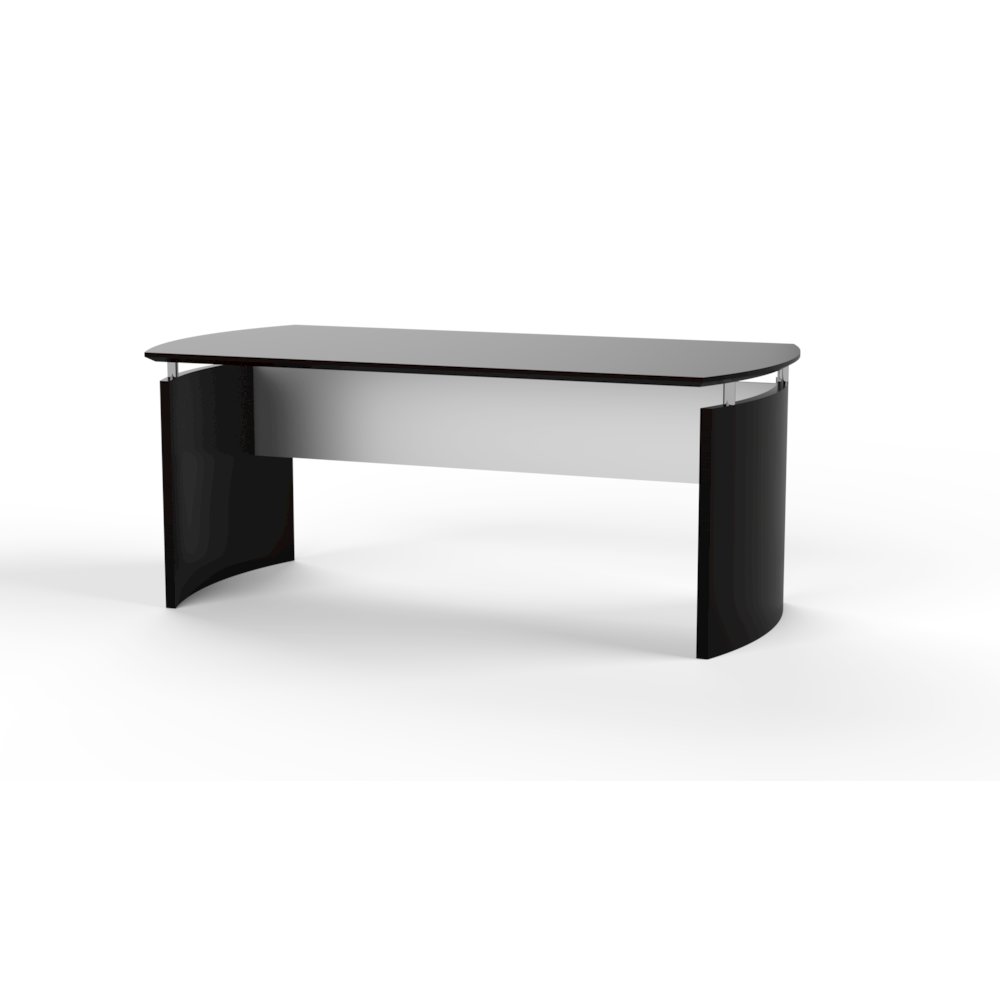 72"W Desk, Mocha. Picture 1