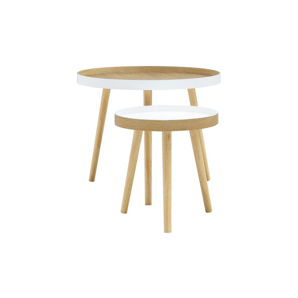 Tucked Round Coffee Table Set. Picture 2