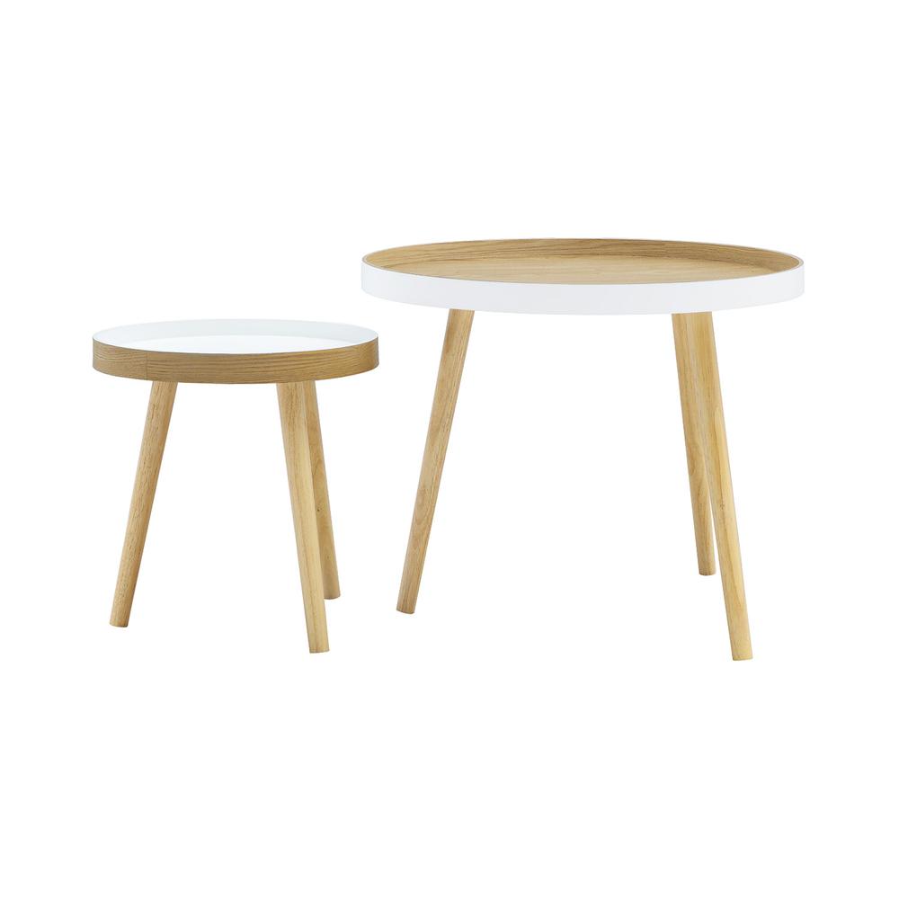 Tucked Round Coffee Table Set. Picture 18