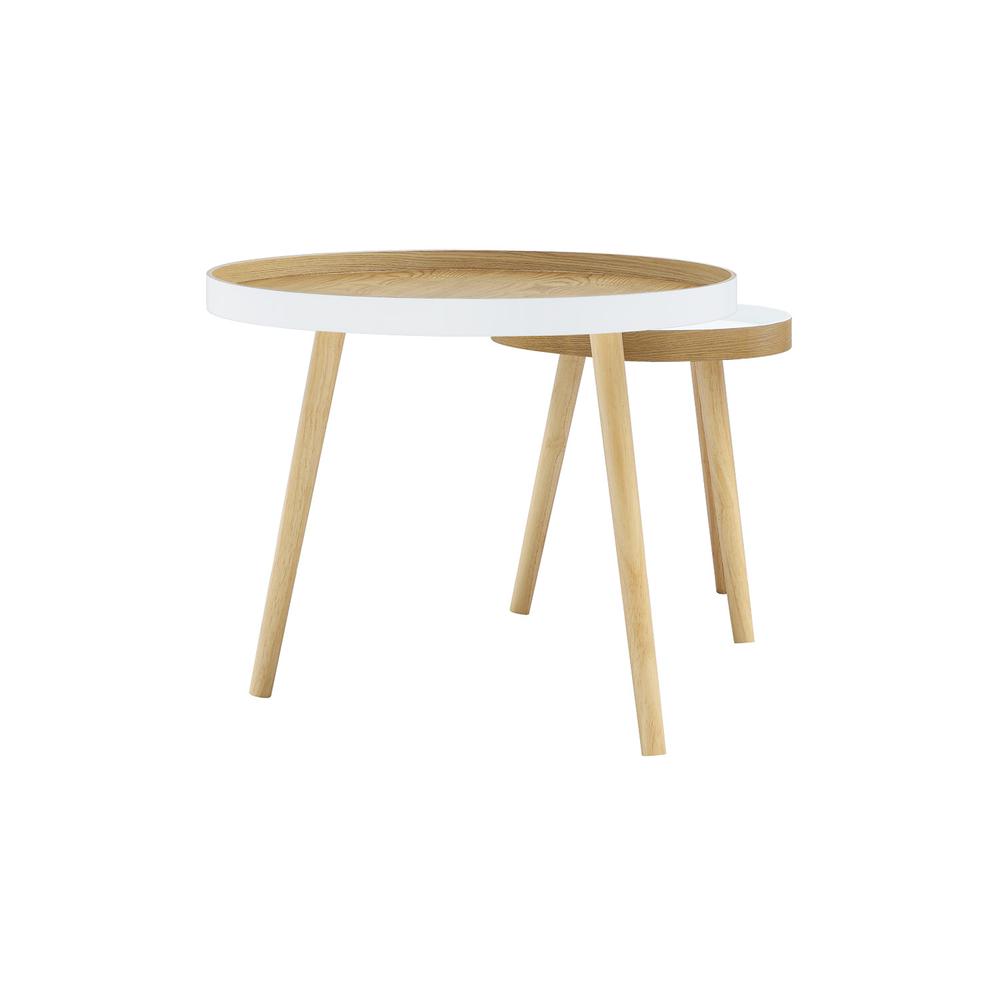 Tucked Round Coffee Table Set. Picture 20