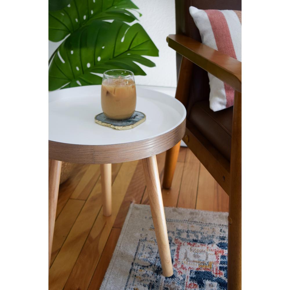 Tucked Round Coffee Table Set. Picture 16