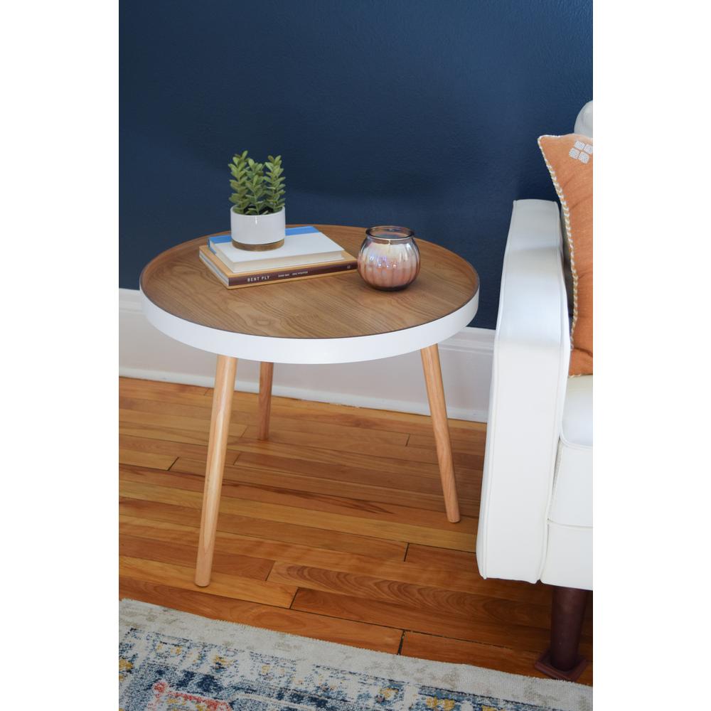 Tucked Round Coffee Table Set. Picture 8