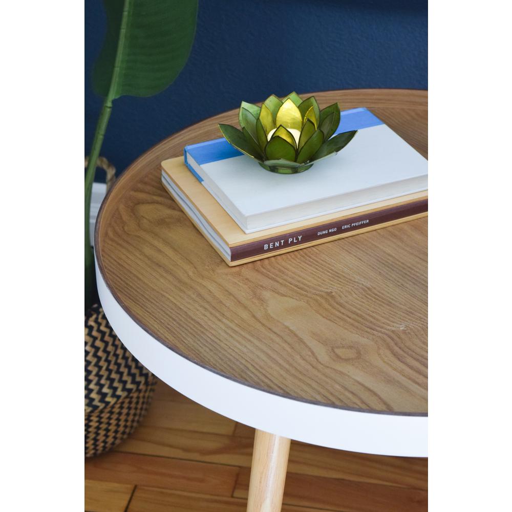 Tucked Round Coffee Table Set. Picture 11