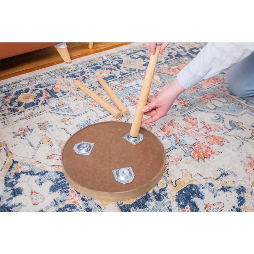 Tucked Round Coffee Table Set. Picture 10