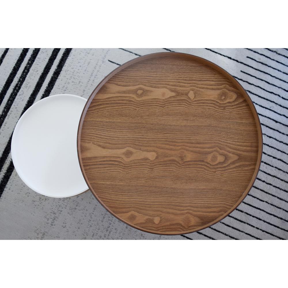 Tucked Round Coffee Table Set. Picture 13