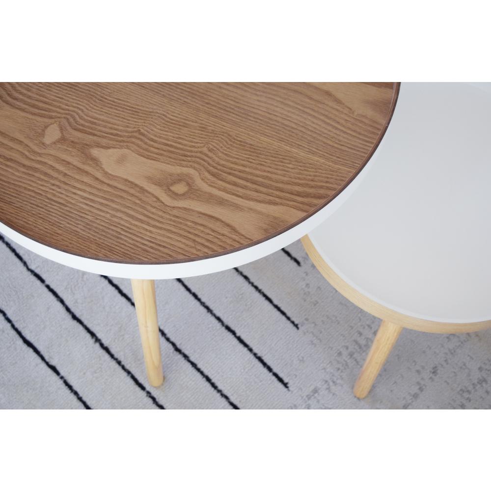 Tucked Round Coffee Table Set. Picture 14