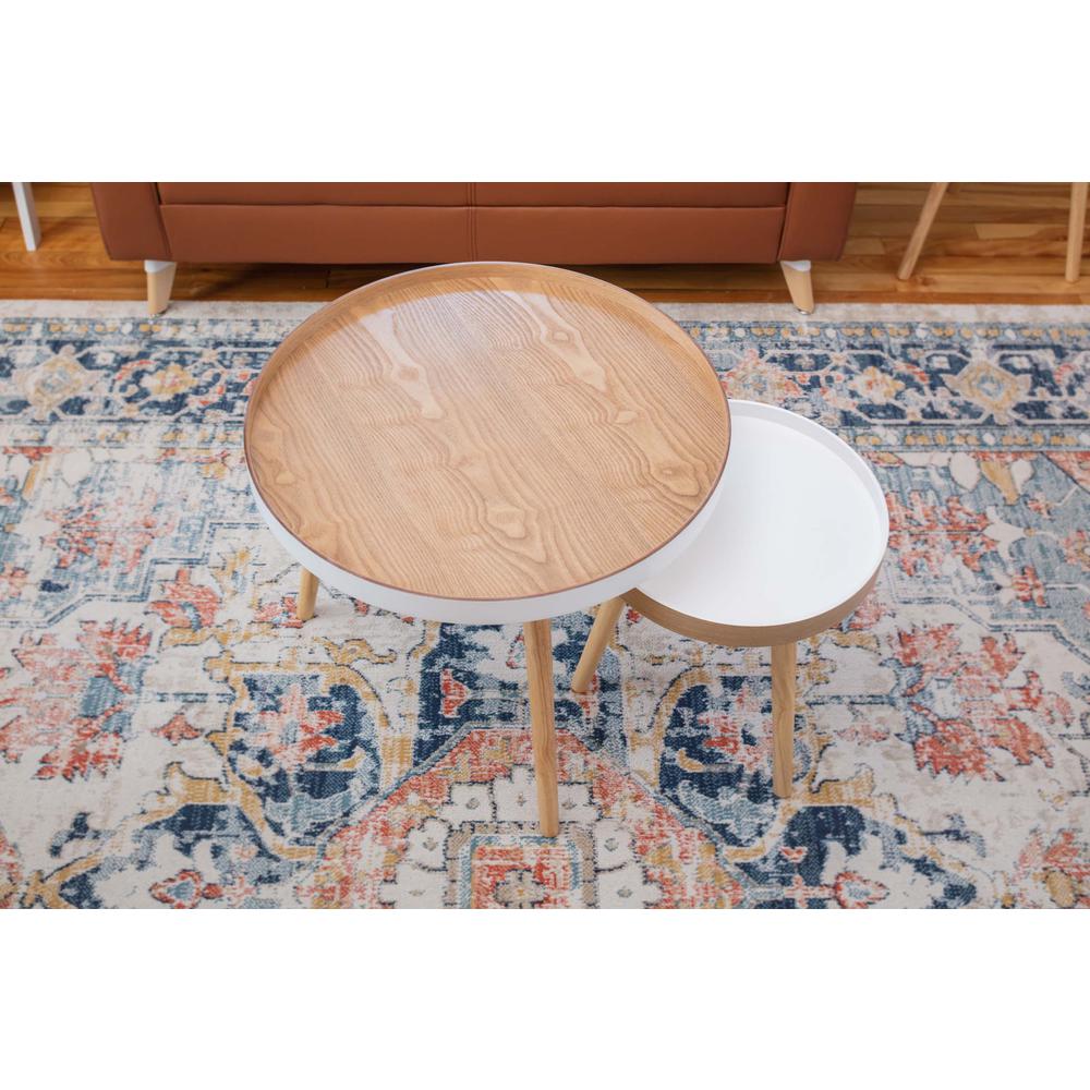 Tucked Round Coffee Table Set. Picture 15