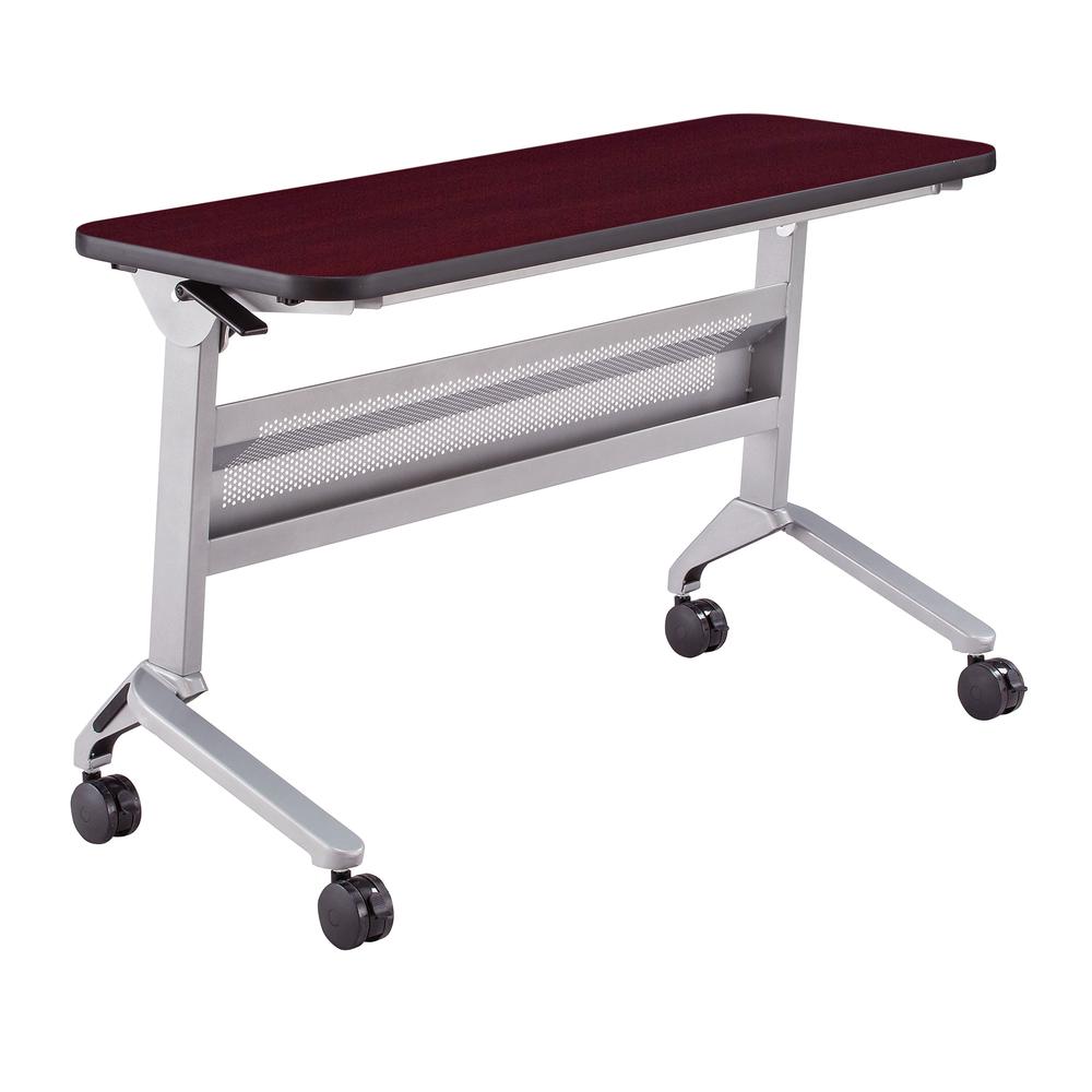 18 x 48" Rectangular Training Table, LPL, RegalMahogany. Picture 1