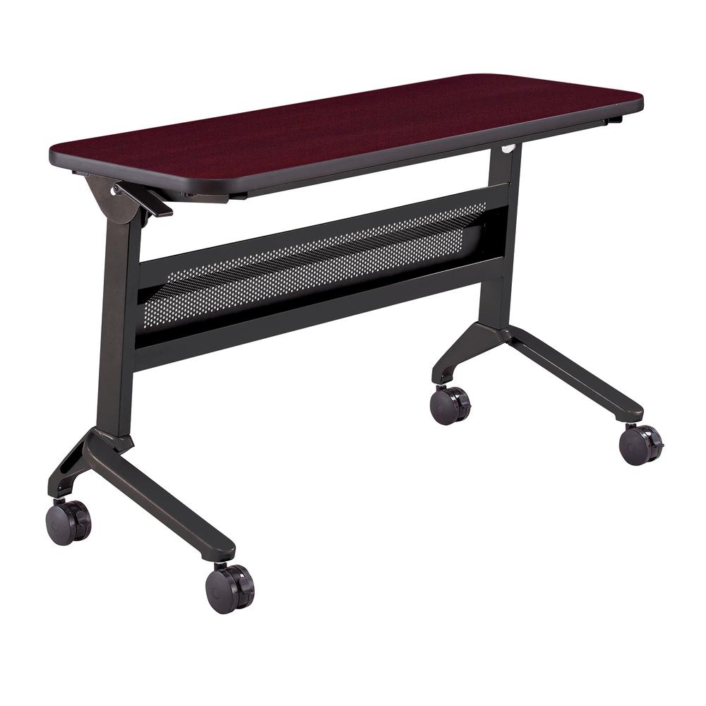 18 x 48" Rectangular Training Table, LPL, RegalMahogany. Picture 1