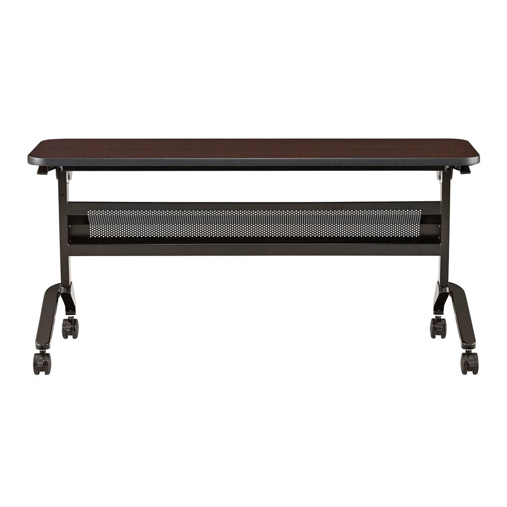 18 x 60" Rectangular Training Table, LPL, Mocha. Picture 2