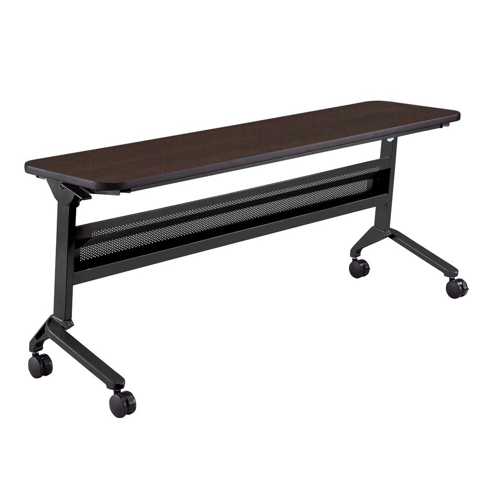 18 x 72" Rectangular Training Table, LPL, Mocha. Picture 1