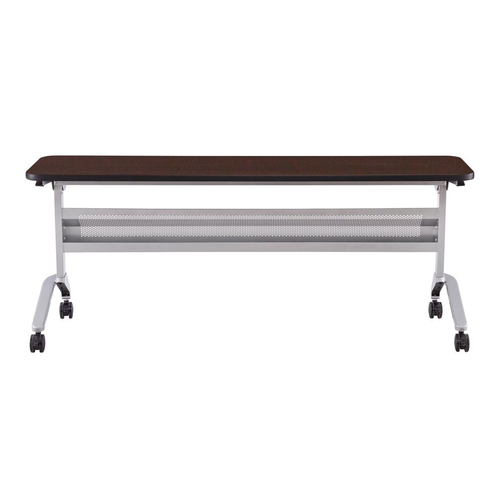 18 x 72" Rectangular Training Table, LPL, Mocha. Picture 2