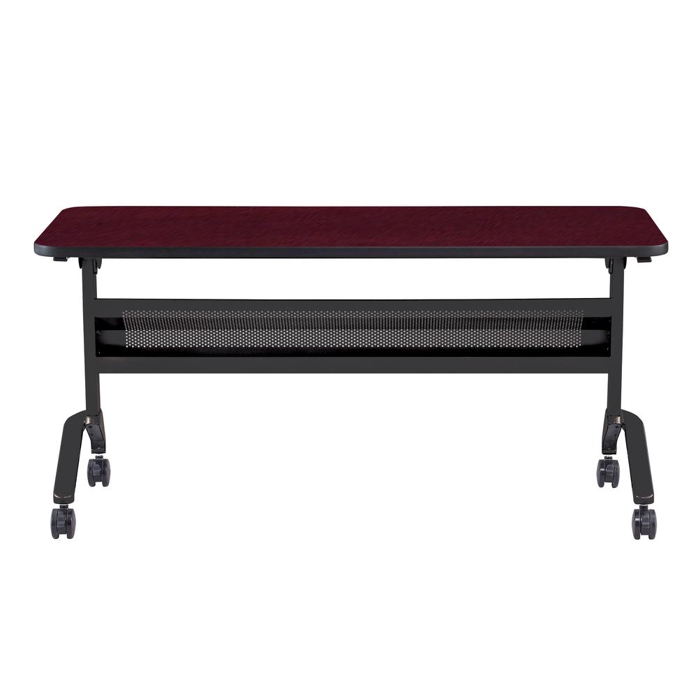 Flip-N-Go® 24 x 60" Rectangular Training Table, LPL - RegalMahogany. Picture 2