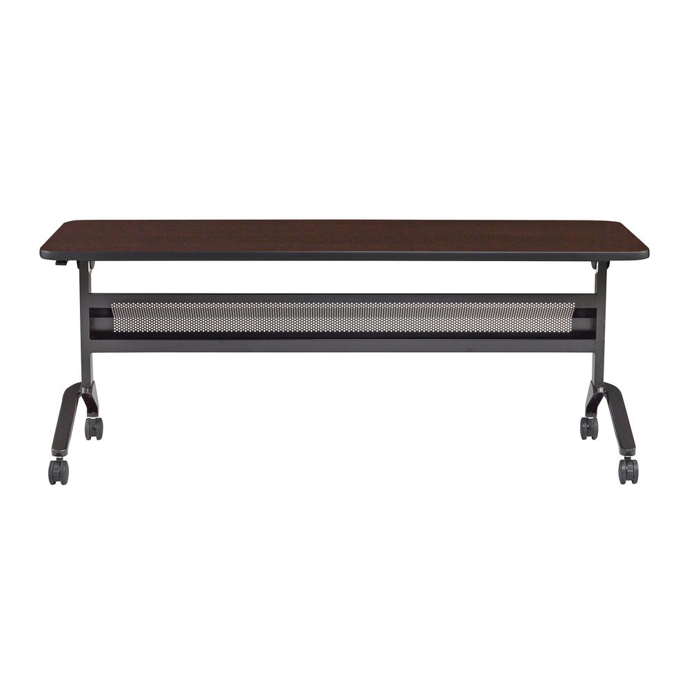 24 x 72" Rectangular Training Table, LPL, Mocha. Picture 2