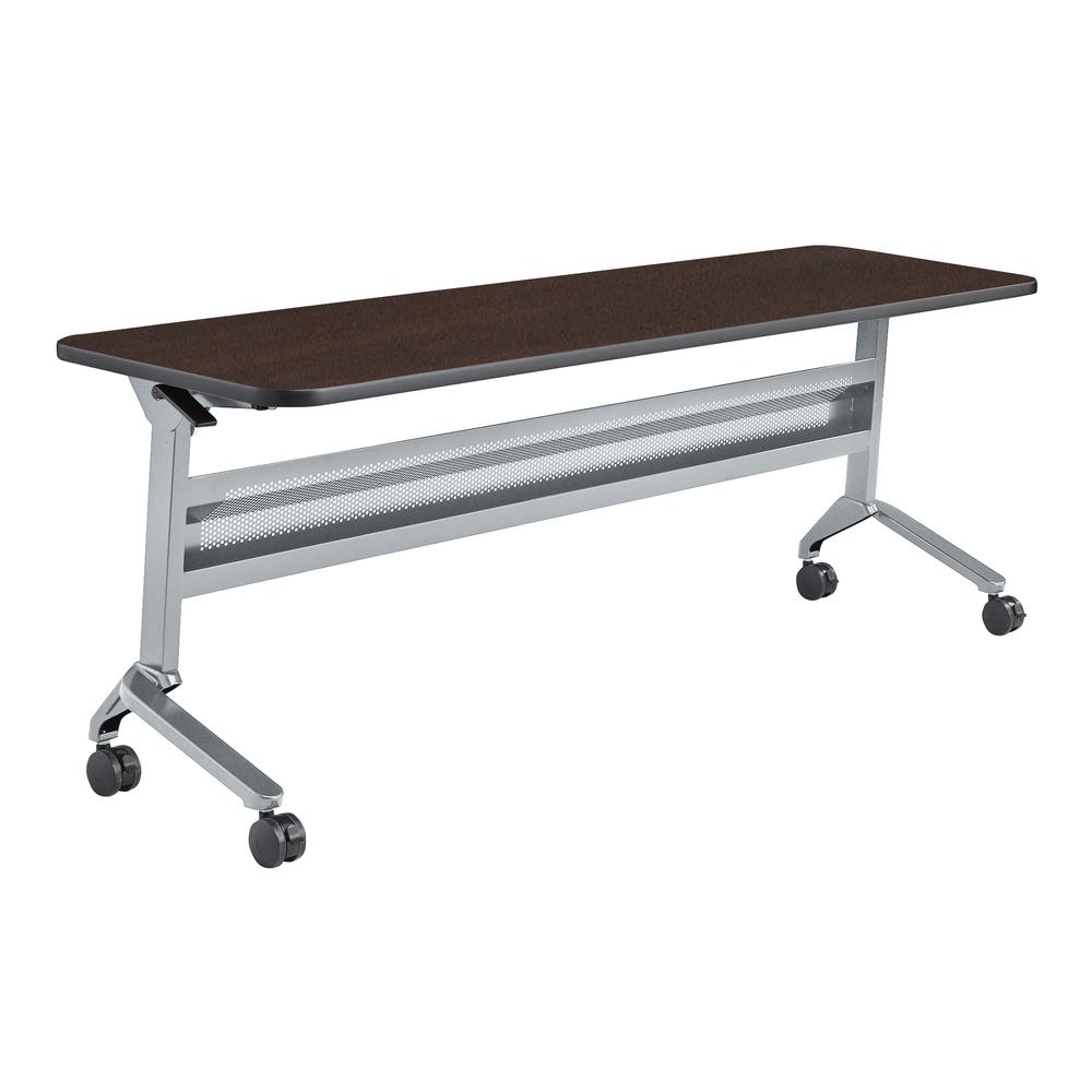 24 x 72" Rectangular Training Table, LPL, Mocha. Picture 1