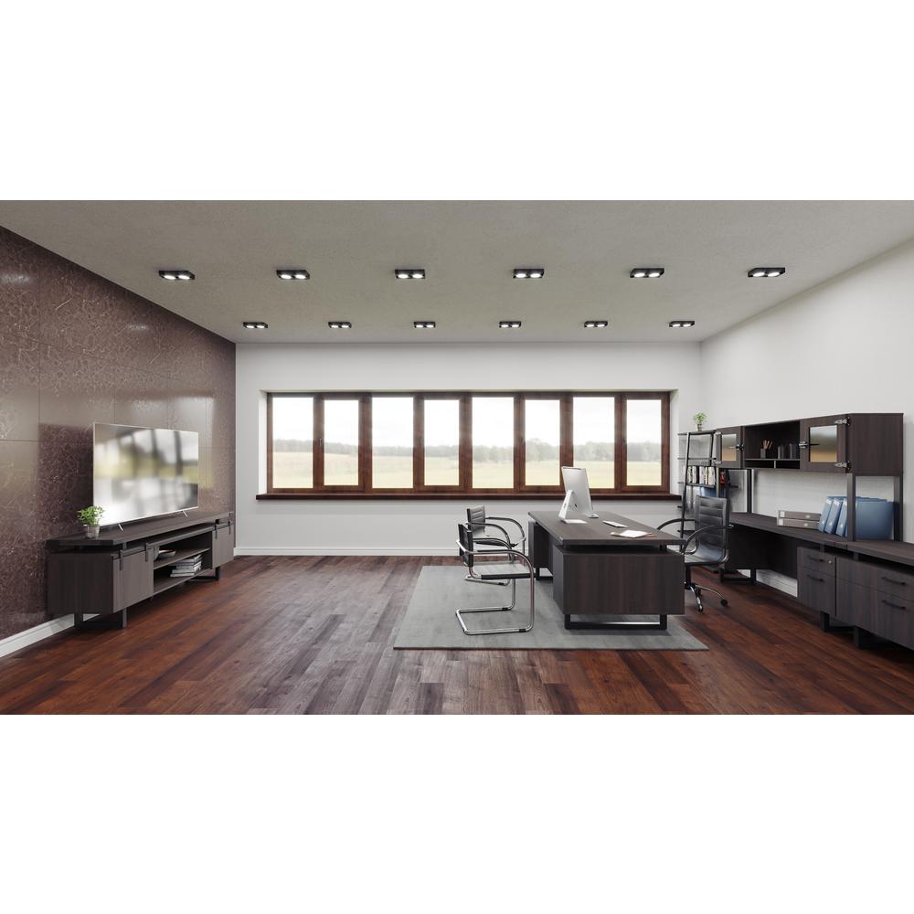 Mirella™ Low Wall Cabinet Wood Doors Southern Tobacco. Picture 7