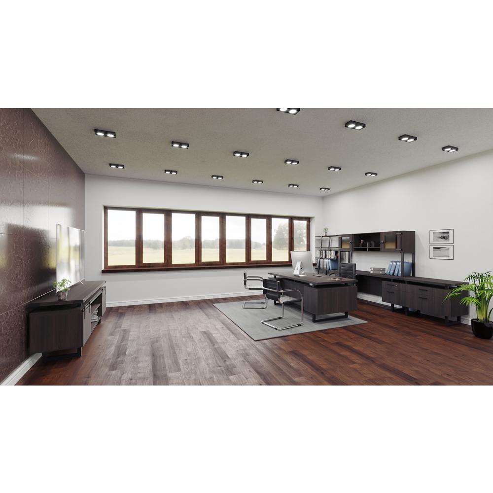 Mirella™ Low Wall Cabinet Wood Doors Southern Tobacco. Picture 5