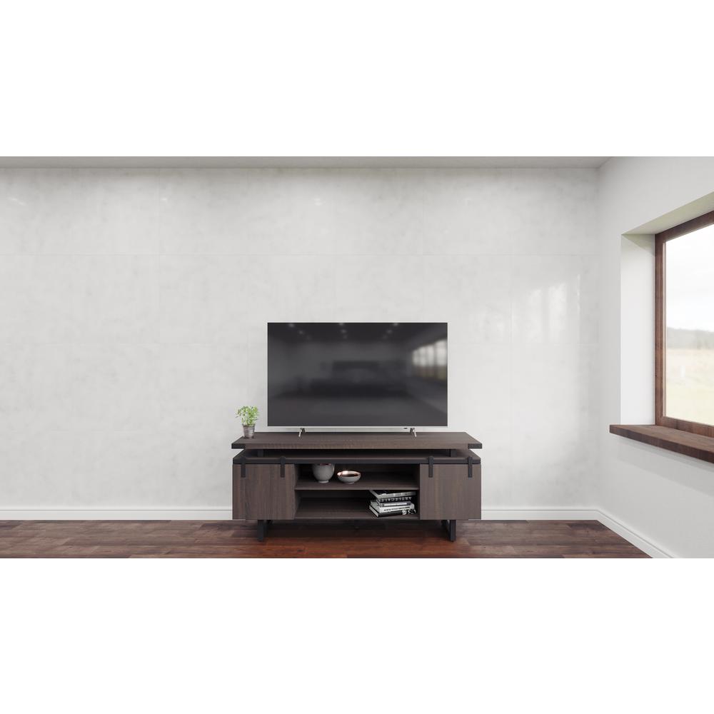 Mirella™ Low Wall Cabinet Wood Doors Southern Tobacco. Picture 6