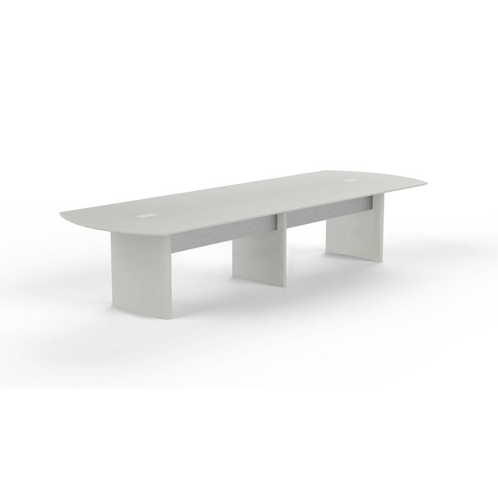 14' Conference Table, Textured Sea Salt. Picture 1