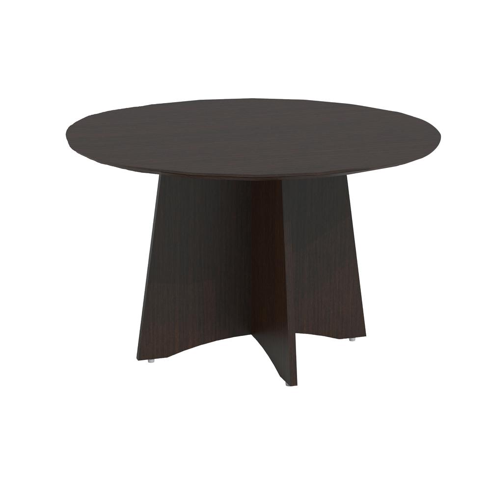 Medina Conference Table (48" Round), Mocha. Picture 2