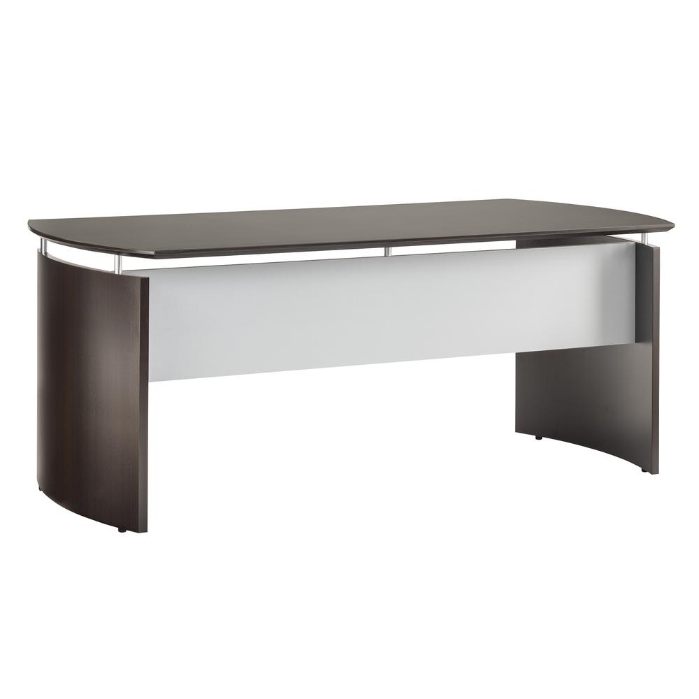 72"W Desk, Mocha. Picture 4