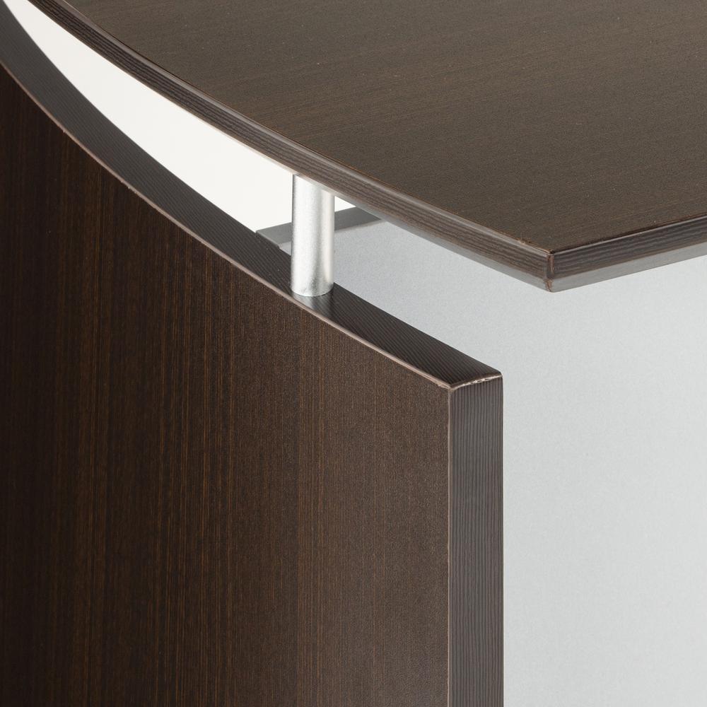 72"W Desk, Mocha. Picture 2