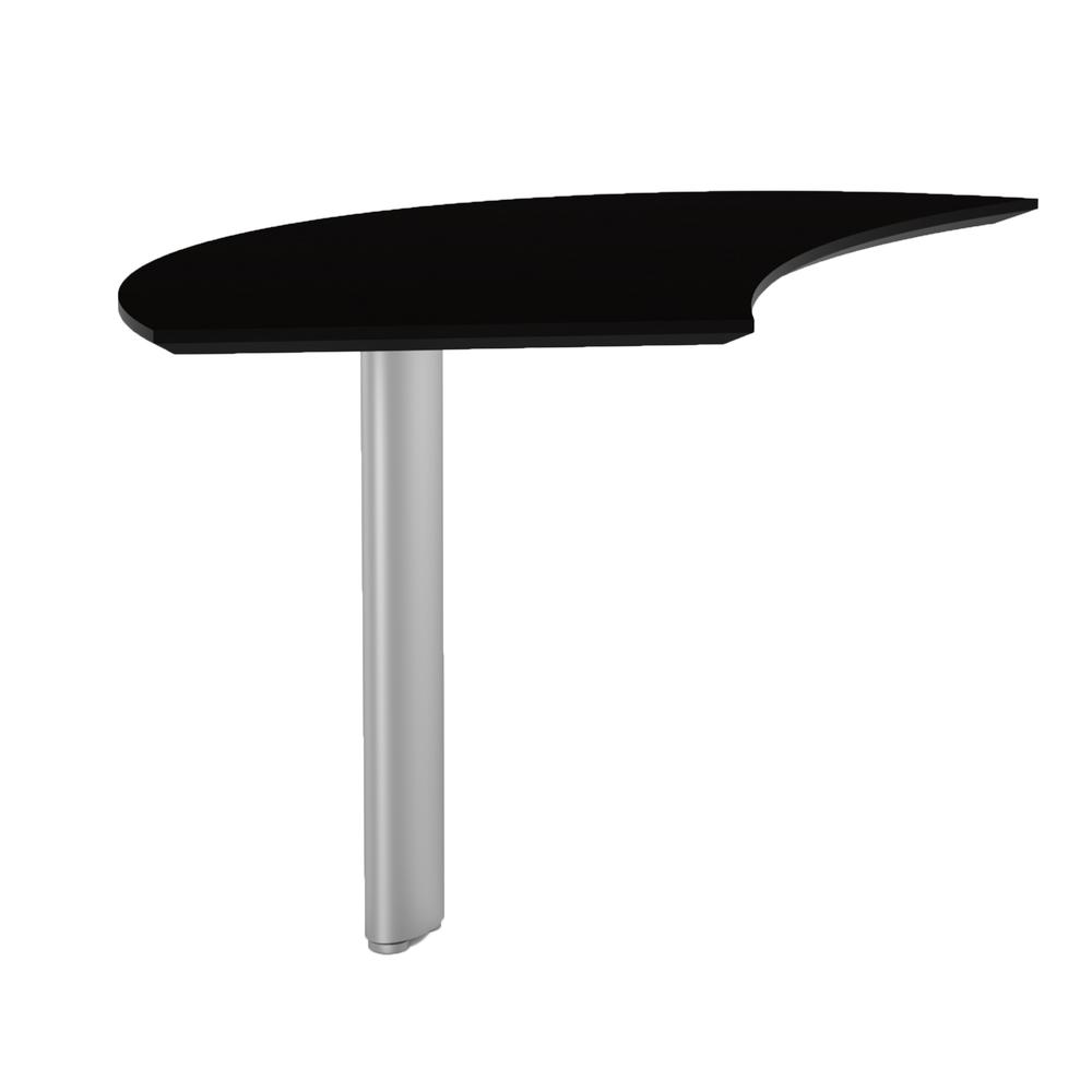 Curved Desk Extension (Left), Mocha. Picture 2