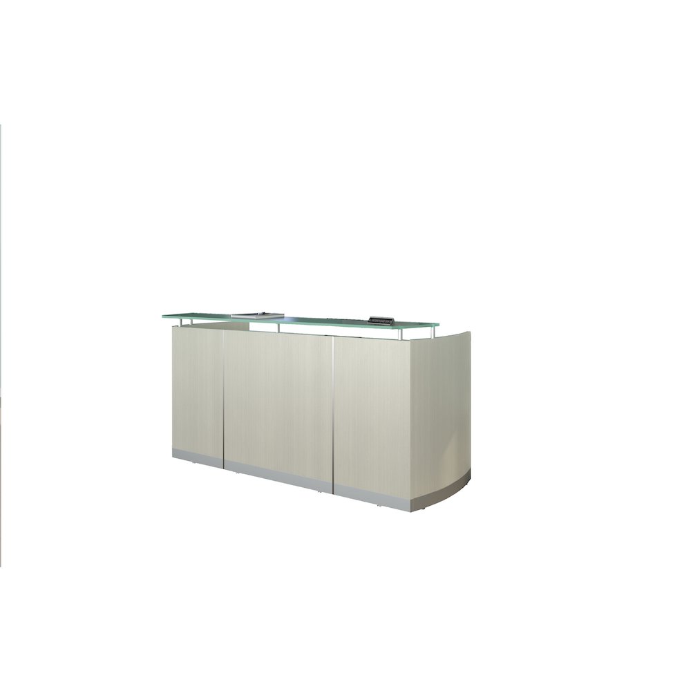 87-1/4" Reception Station, Textured Sea Salt. Picture 1