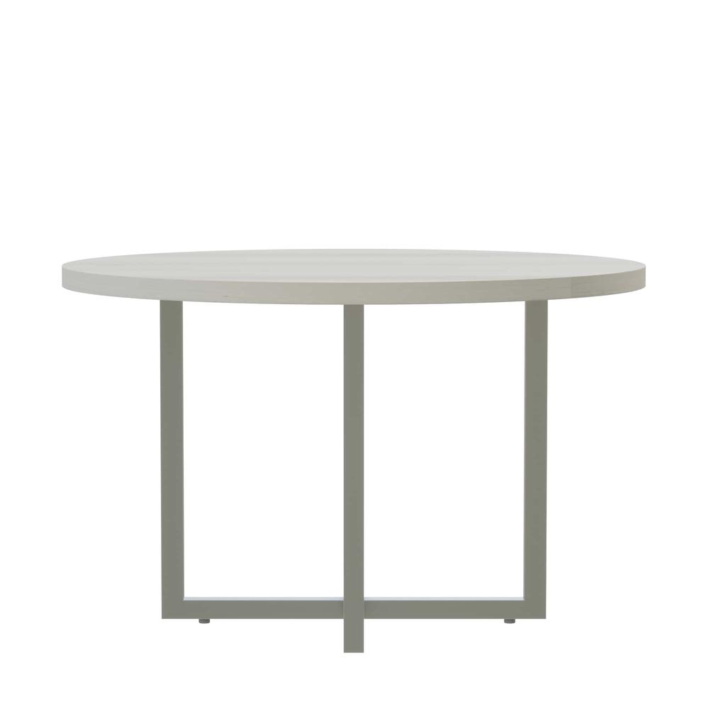 Mirella™ Conference Table, 42” (Table & Base) White Ash. Picture 1