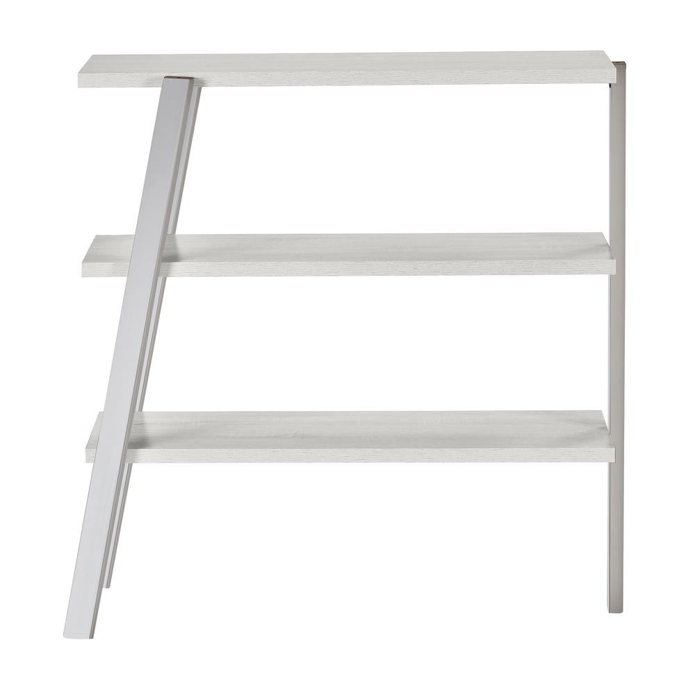 Mirella™ 3 Shelf Bookshelf White Ash. Picture 1