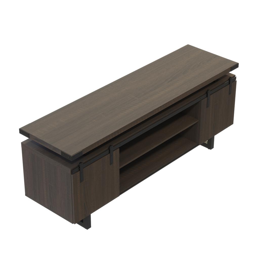Mirella™ Low Wall Cabinet Wood Doors Southern Tobacco. Picture 4