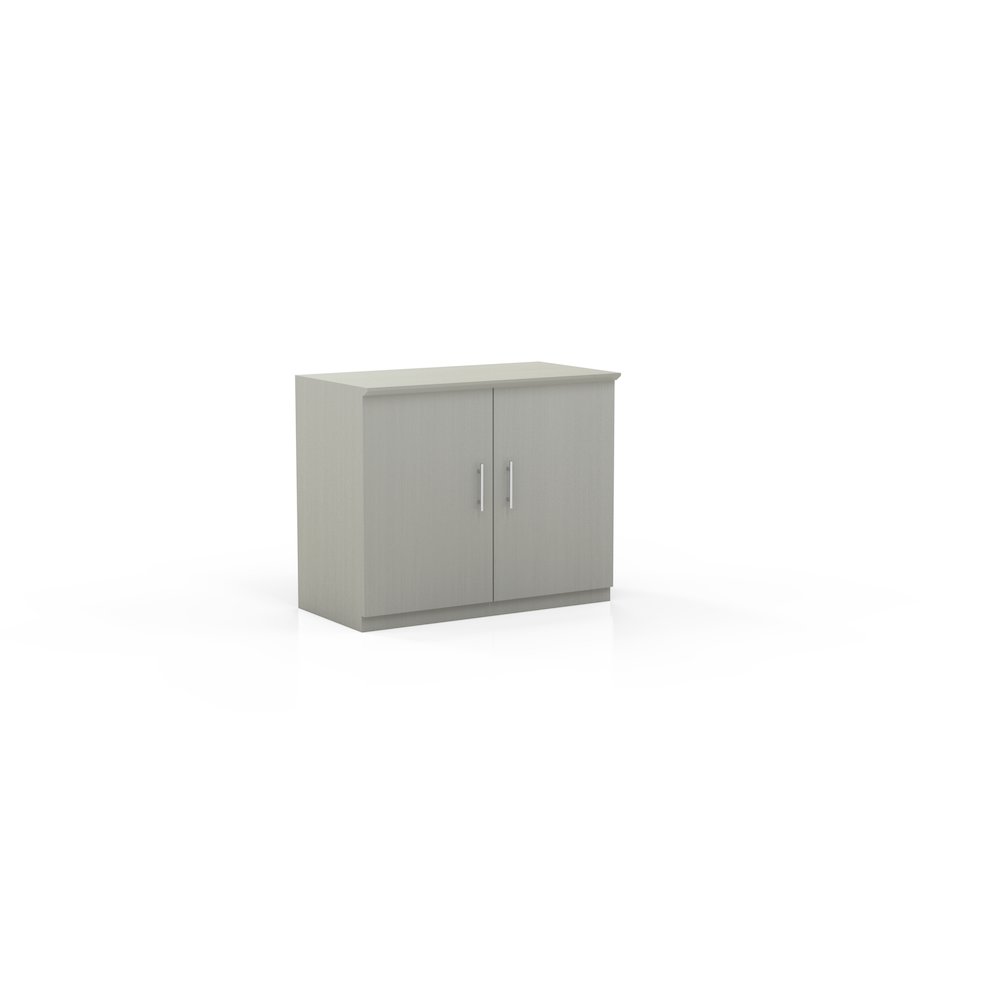 36" StorageCabinet with Wood Doors, Textured Sea Salt. Picture 1