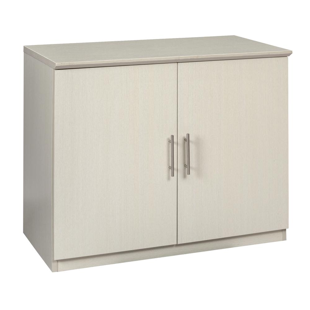 36" StorageCabinet with Wood Doors, Textured Sea Salt. Picture 4