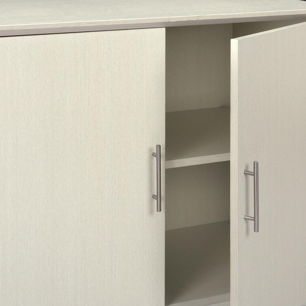 36" StorageCabinet with Wood Doors, Textured Sea Salt. Picture 2