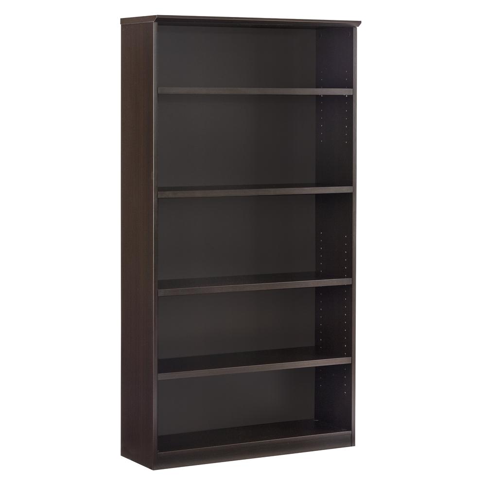 Bookcase (5 Shelf), Mocha. Picture 3
